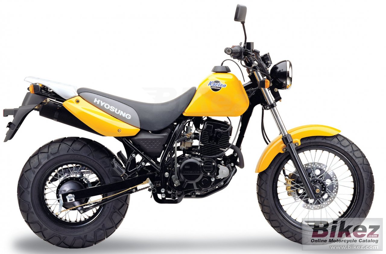 Big Hyosung rt 125 karion picture and wallpaper from Bikez.com